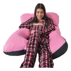 Almohada Novadesk Descanso Embarazo Y Lactancia 7 En 1 Rosa Rosa/gris Combinado