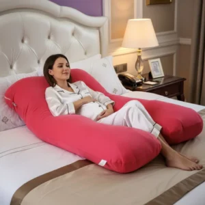 Almohada Embarazo Descanso Lactancia 7en1 Gemelos Herradura Coral