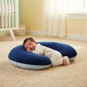 Almohada Embarazo Y Lactancia Bebe Cojín Maternidad Amamanta Cielo Marino Bolas